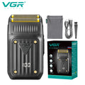 VGR V-363 Convenient Shaver Mini Body Men's Shaver Home Reciprocating Blade Shaver LED Digital High Endurance Whitening Device