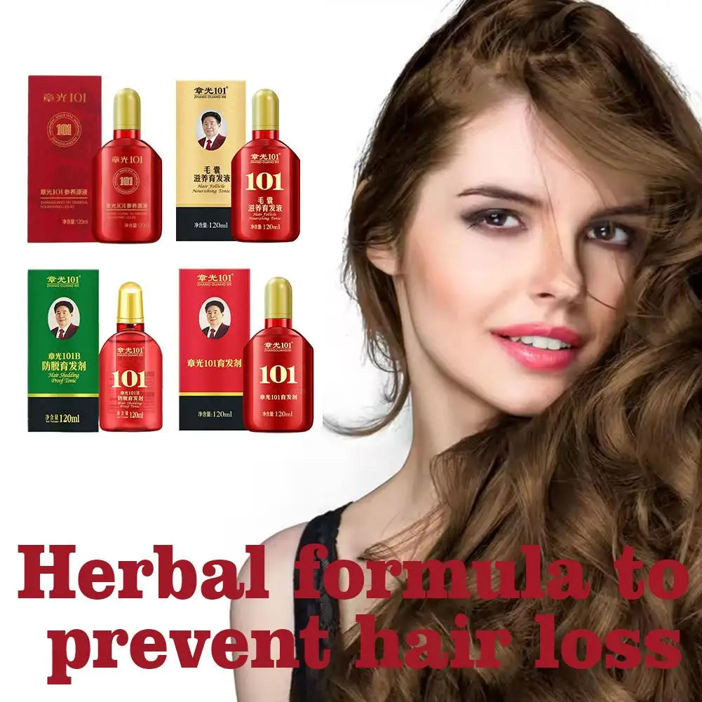 1pcs Hair Tonic Zhangguang 101B Scalp Serum 120ML powerful Chinese medicine therapy Hair Treatment Essence 100% original 2026