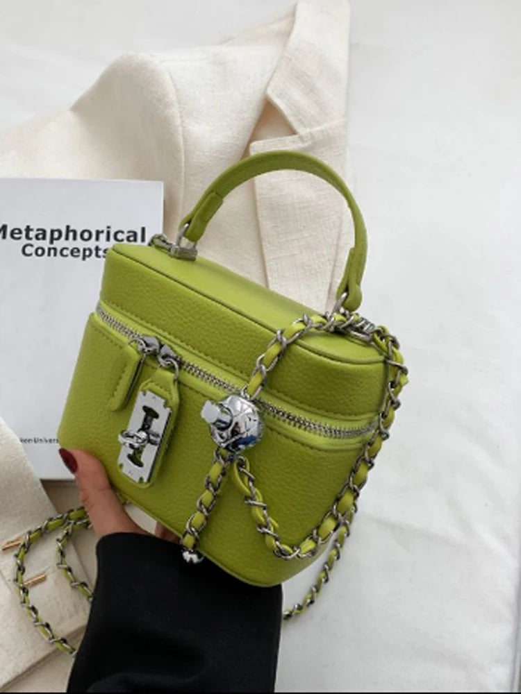 Fashionable Chain Strap  Square Bag for Women Summer New Style Handbag High Quality Crossbody Bag Stylish Trendy Small Bag