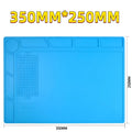 Durable ESD Silicon Soldering Mat Heat-Resistant Work Pad for Hot Air Gun Soldering Iron Station Repair Thermal Insulation Pad