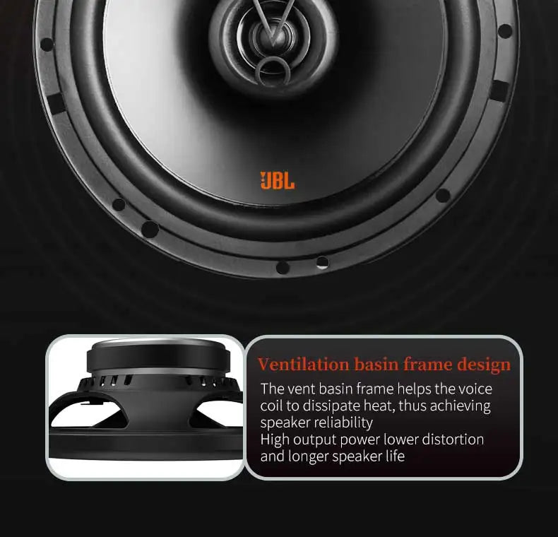 JBL 6.5-inch HiFi coaxial speaker full-range car speaker subwoofer treble midrange music stereo speaker