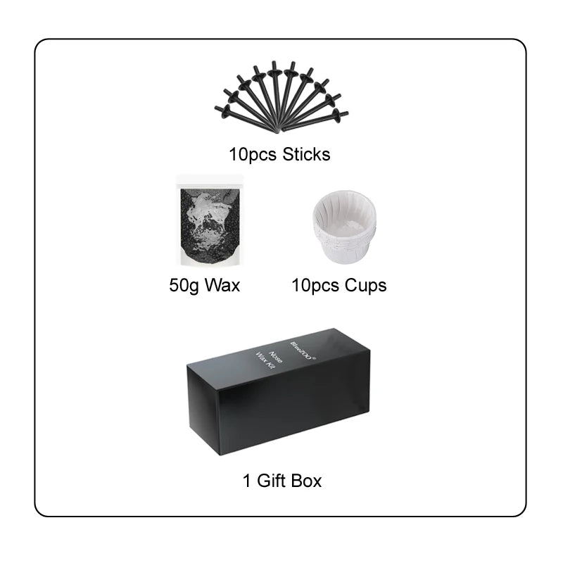 Wax beanPortable Painless Nose Wax Kit For Men & Women Nose Hair Removal Wax Set Paper-Free Nose and Ear Hair Removal Kit