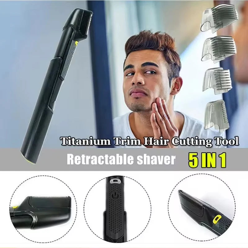 Portable Body Hair Trimmer Multi-functional Men's Mini Wireless Shaver 5 in 1 electric waterproof beard trimmer