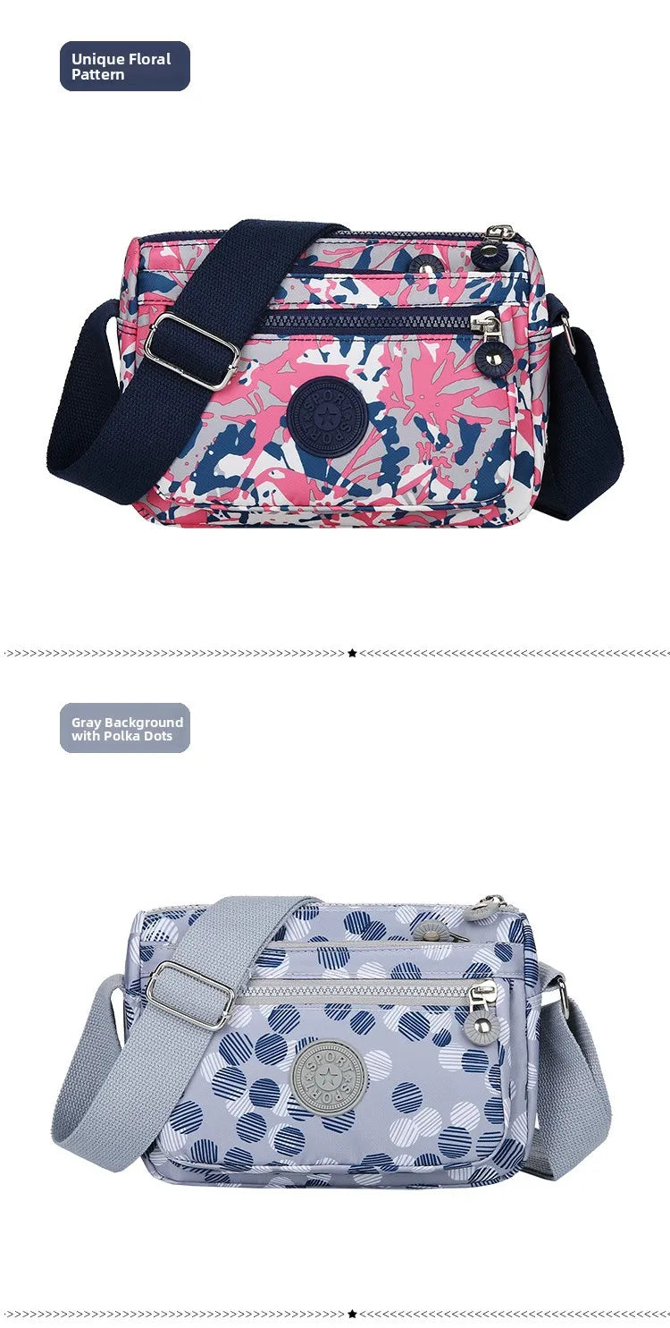 Waterproof Nylon Oxford Cloth Crossbody Bag Women's Single Shoulder Bag Versatile Durable Soft Casual Style Youth Fashion