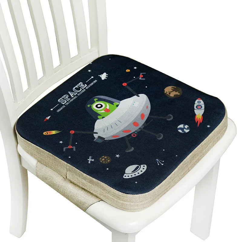 Cartoon Children Booster Seats Cushion Portable Baby Seat Cushion Increased Dining Chair Pad Toddlers Highchair