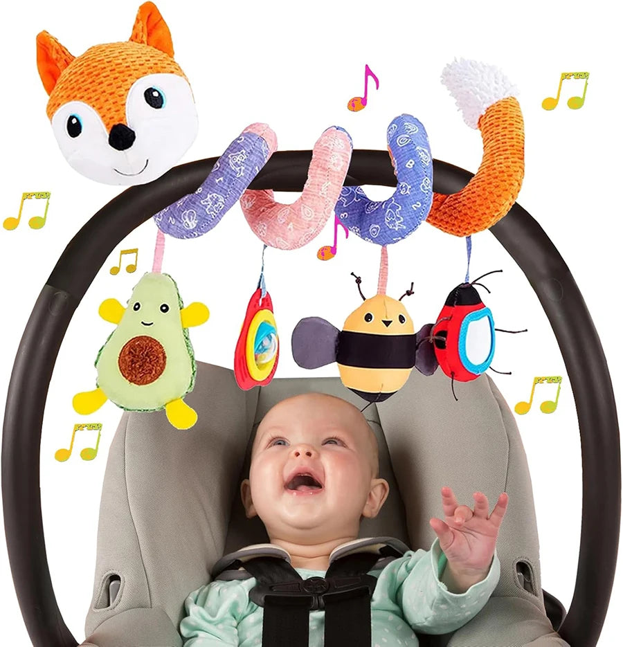 Car Seat Toys Newborn Toys Stroller Toy Baby Toys Carseat Toy for Infants for Carseat Stroller Crib with Music Rattles Teether