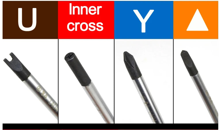 LAOA Special-shaped screwdriver Y-shaped U-shaped H triangle magnetic screwdriver socket screwdriver