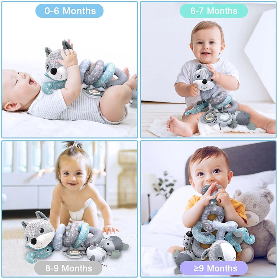 Car Seat Toys Newborn Toys Stroller Toy Baby Toys Carseat Toy for Infants for Carseat Stroller Crib with Music Rattles Teether