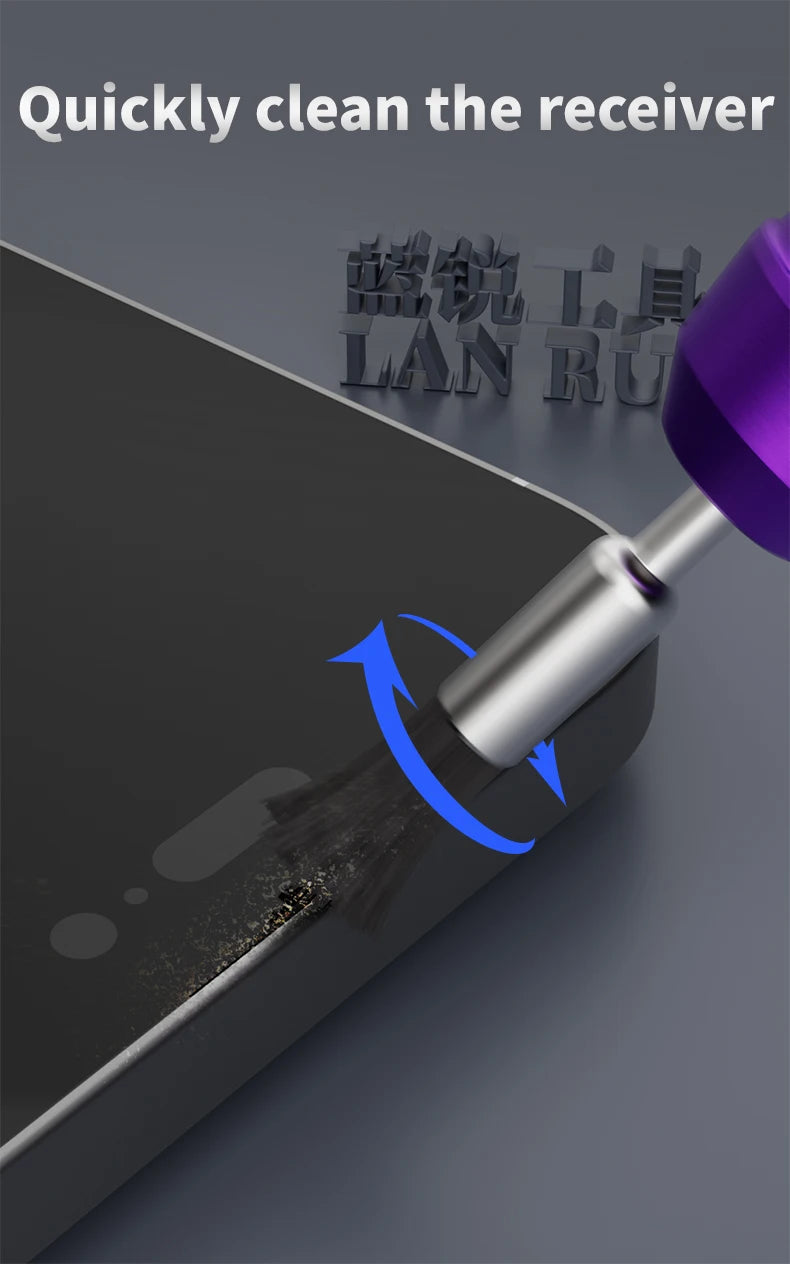 LANRUI QB95 Dust Cleaning Sticks 10PCS for Mobile Phone Repair Motherboard IC Pads Earpiece Speaker Cleaning Dust Removal Tool