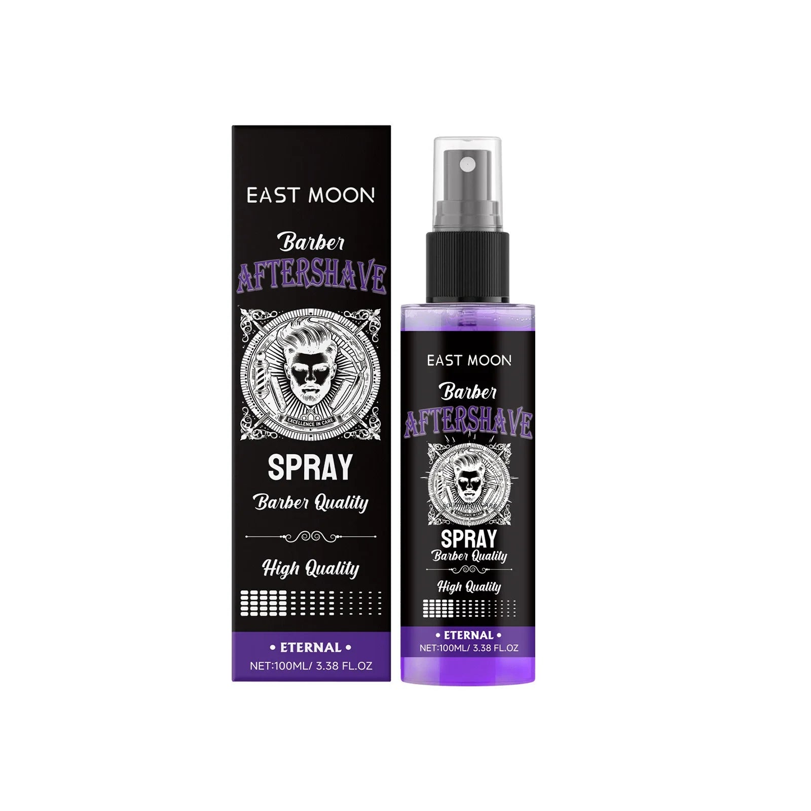 East Moon Sandalwood Aftershave Nourish Oil Spray Deep Moisturizing Hydrate Groomed Repair Dry Soothing Damaged Beard Care Serum