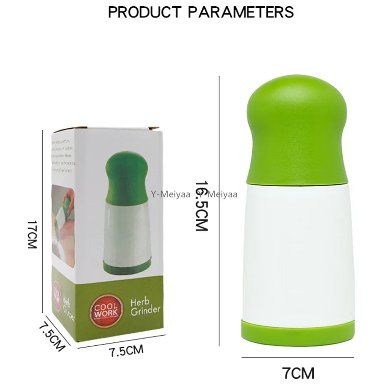 1/2/3PCS Manual Herb Grinder Spice Mill Parsley Shredder Vegetable Cutter Coriander Mincer Chili and Cilantro Kitchen Gadget