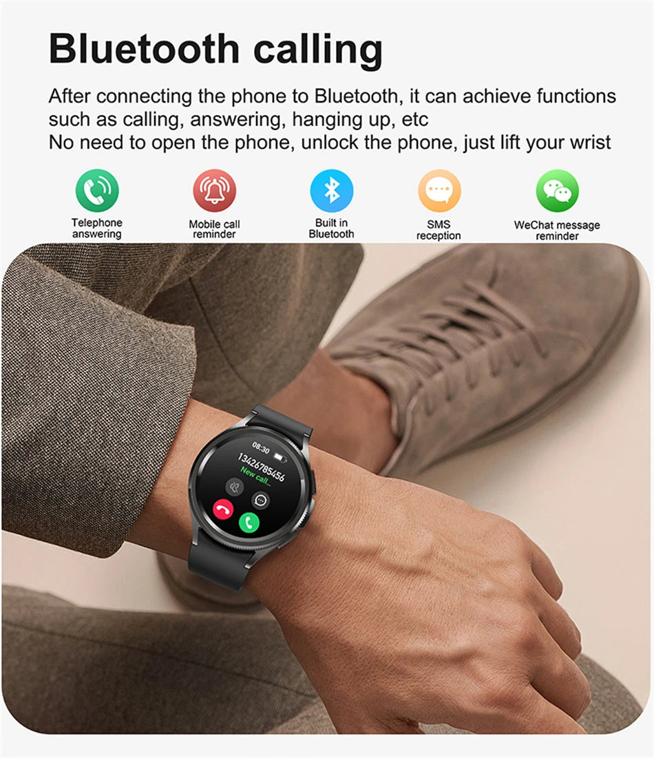 2025 New Watch 6 Smart Watch Men 1.46 inch GPS Sports Fitness Tracker Custom Dial Clock Heart Rate BT Calling SmartWatch Women