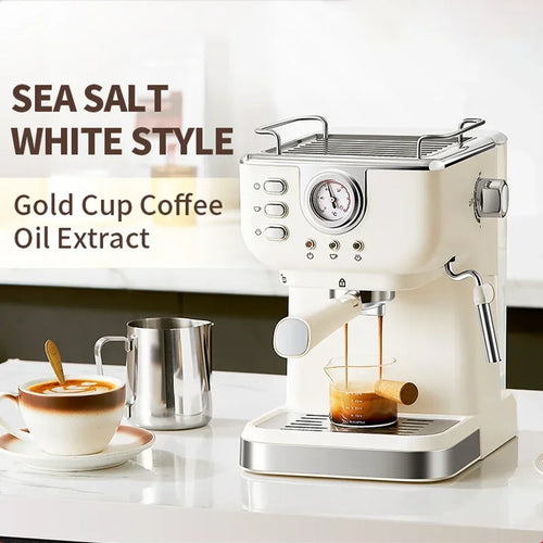 20 Bar Electric Coffee Machine Italian Semi-automatic Professional Expresso Coffee Maker Office Small Coffee Machines 220V