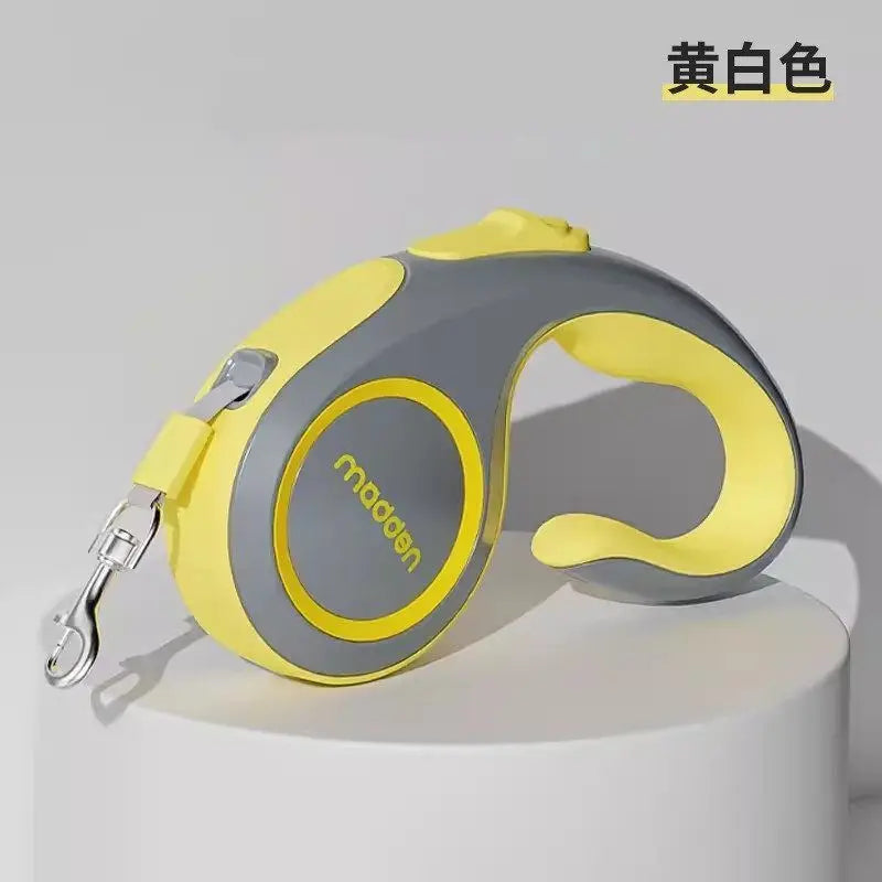Automatic Retractable Dog Leash 5 Meters Long Teddy Dog Walking Rope Polyester Material for Small to Medium Sized Dogs