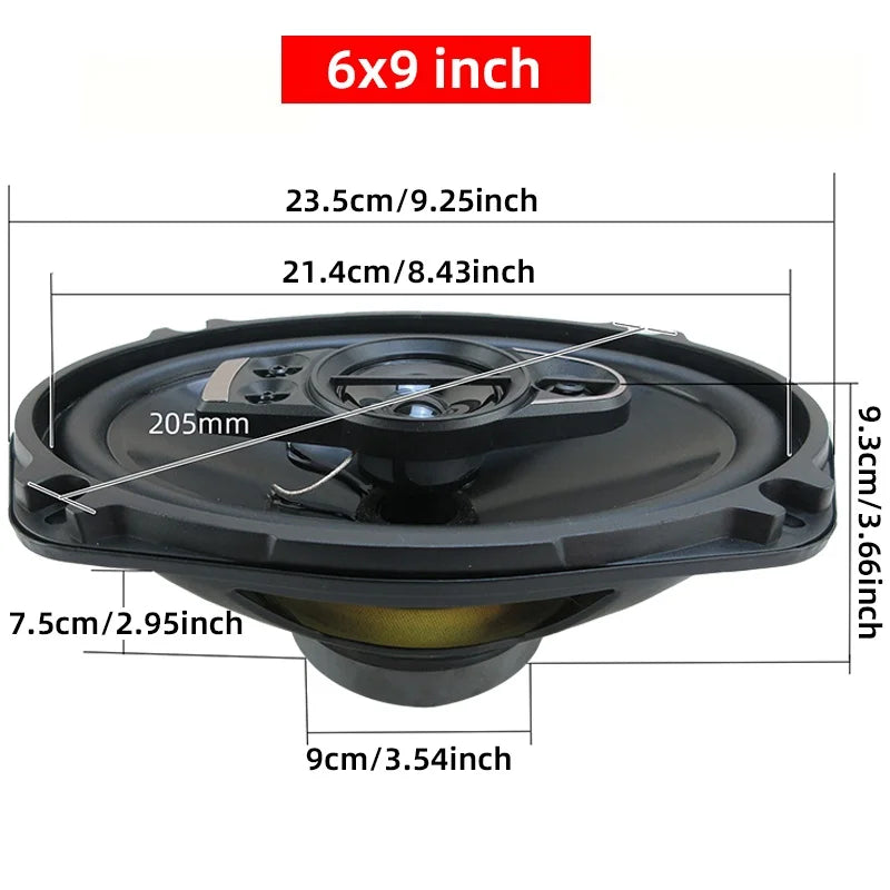 4/5/6/6x9 Inch Universal Car HiFi Coaxial Speaker 280W/320W/400W/650W Auto Music Stereo Car Door Full Range Speakers Woofer