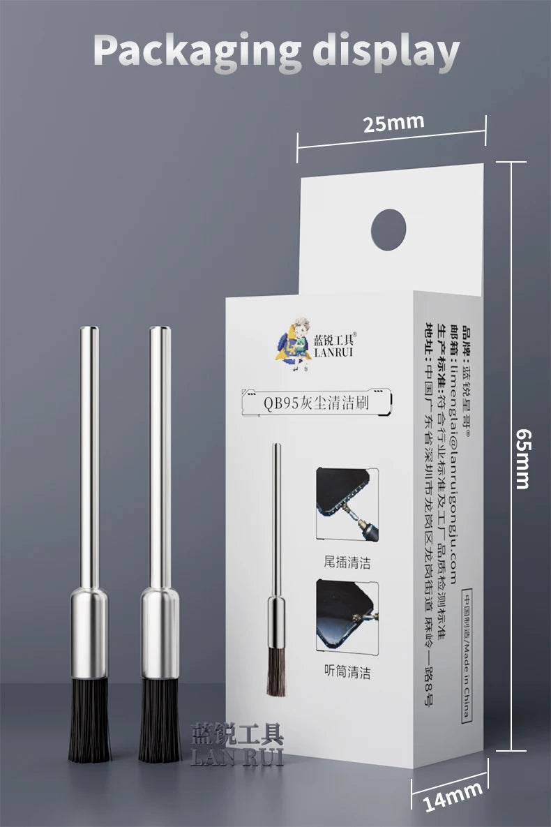 LANRUI QB95 Dust Cleaning Sticks 10PCS for Mobile Phone Repair Motherboard IC Pads Earpiece Speaker Cleaning Dust Removal Tool