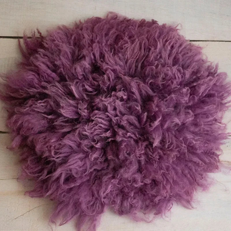 Flokati 100% Wool Blanket Mats Baby Photography Props Newborn Wrap Backdrop Prop for Newborns Photo Shoot Fotografia Accessories