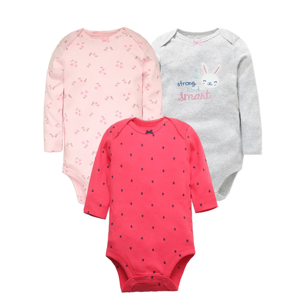 2023 Spring Autumn Baby Bodysuits Long Sleeve Baby Boy Girl Clothes 100% Cotton Bebe Jumpsuit Newborn Body Infant 0-24Month
