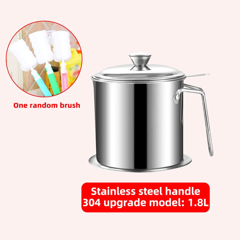 Japanese Deep Frying Pot With A Thermometer And A Lid Fryer Pan 304 Stainless Steel Kitchen Tempura Oil Frying Pan Fryer