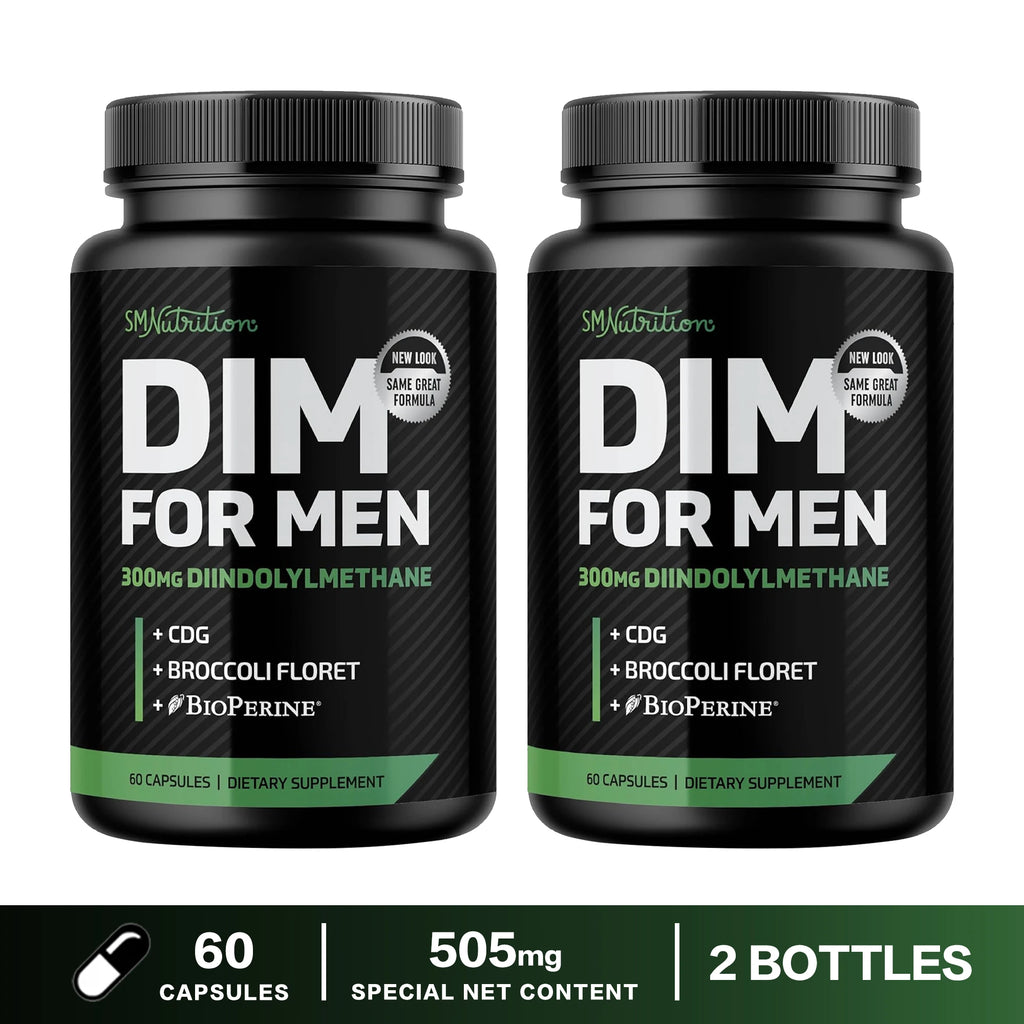 DIM Supplement for Men - Increase Hormone Levels, Improve Physical Fitness, Prostate Health, and Boost Energy