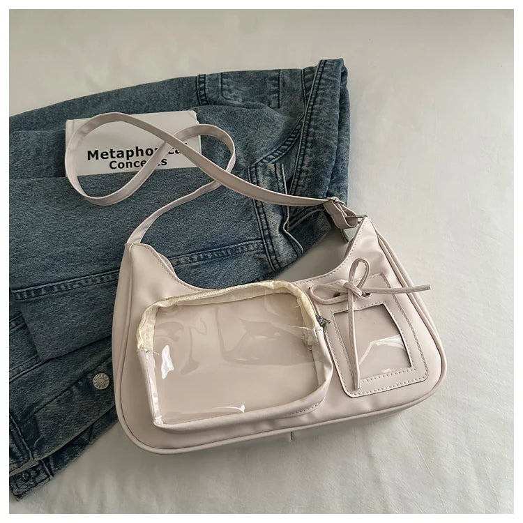 Design Sensation Single Shoulder Slant Crossbody Bag Basic Model Grain Bag Pain Bag for Girls Soft Synthetic Leather Sq...