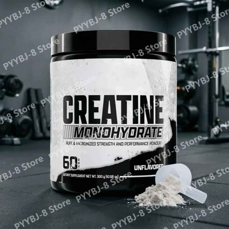 Creatine Monohydrate Powder 5g Per Serving Help Enhance Sport Muscle Strength Mixing with Water Drinking 10.58 Ounces