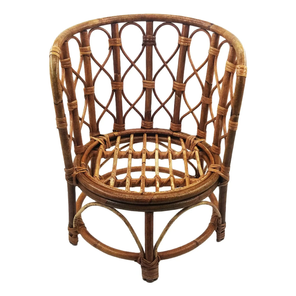 Baby Chair Newborn Photography Props Furniture Retro Bamboo Boy Wooden Bed Newborn Photo Posing Prop Basket Baby Crib Accessori