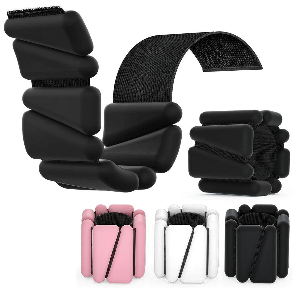 1Pair Ankle Weights for Women,2 lbs/4 lbs Adjustable Wrist Arm Weights for Women & Men Yoga Training Walking Jogging Aerobics
