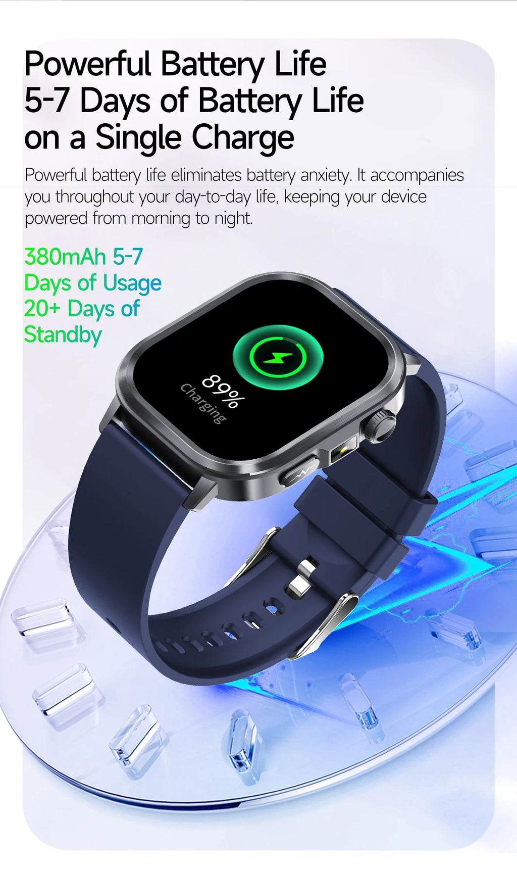 2025Nursing Level Uric Acid Blood lipids Smart Watch Men Blood Pressure ECG+PPG Clock Body Analysis Voice Call Health Smartwatch