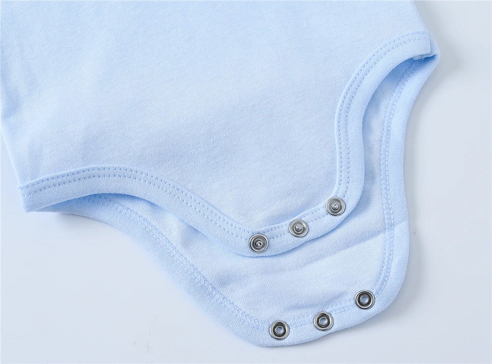 2025 Solid White Baby Clothes Short Sleeve Cotton Baby Girls Boys Bodysuit Newborn body bebe 0-24 months Infant Jumpsuit