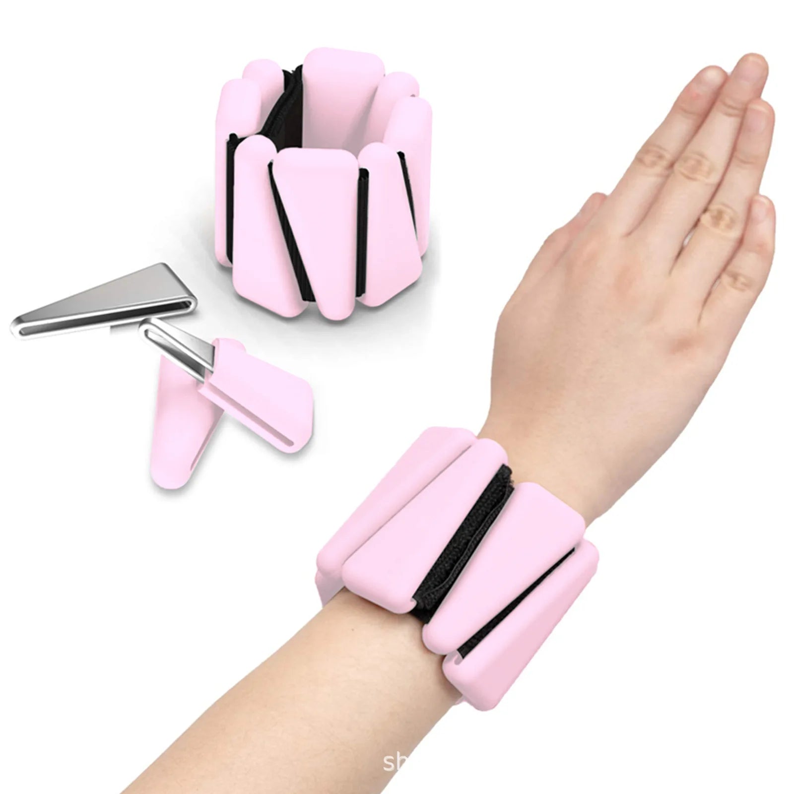 Pilates Weight Bangles Wrist & Ankle Weights for Women les - Set of 2, 1LB/ 2LB Each