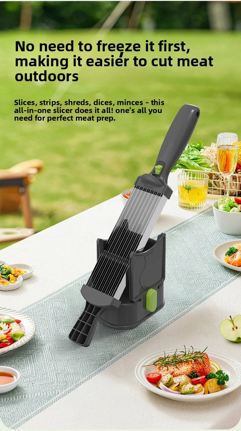 Stainless Steel Multifunctional Cutter for Home Kitchen Slices Thin Meat Diced  Meat Strips Kitchen Meat Cutting Tool