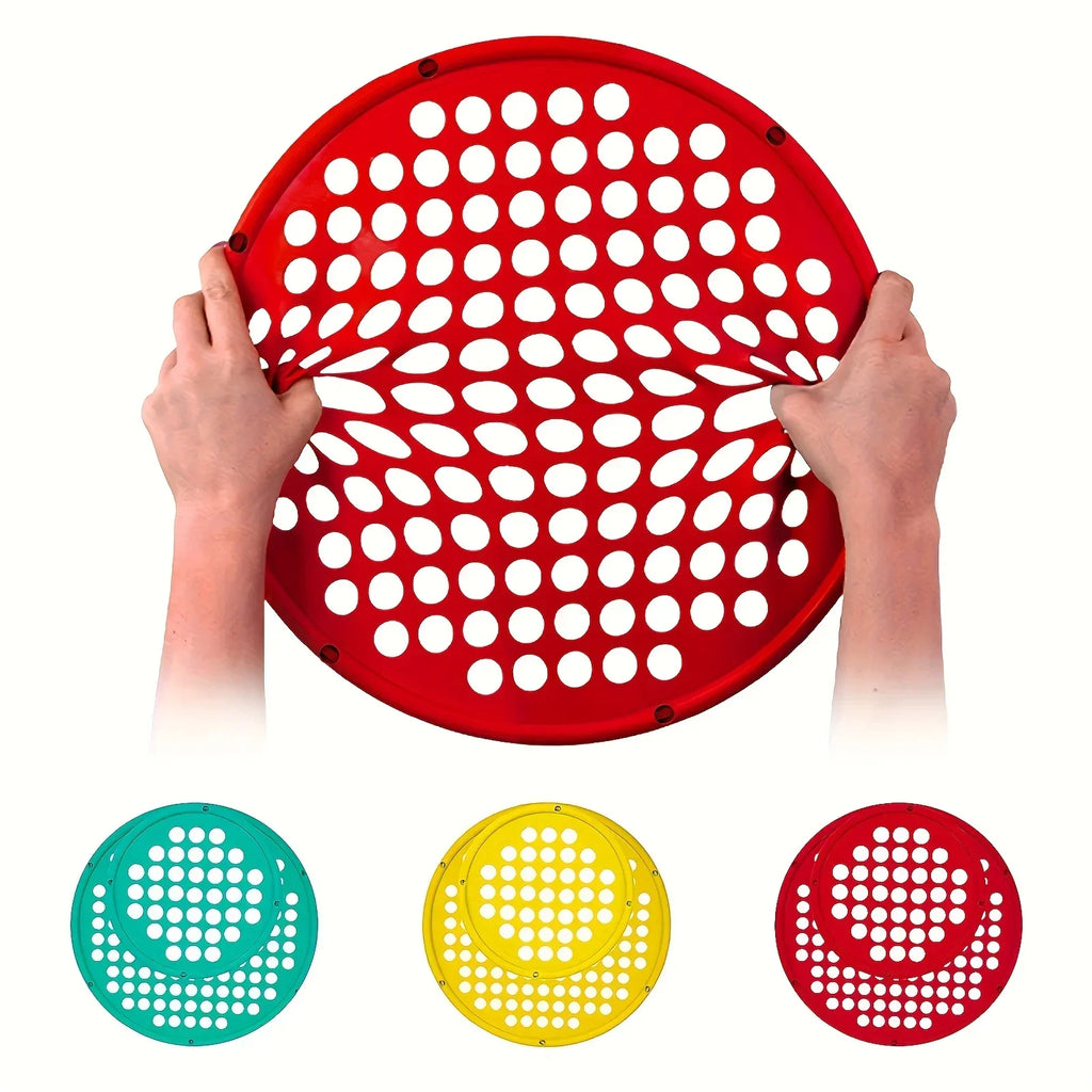 Portable Hand Exerciser Silicone Elastic Resistance Net 35.5cm Three Colors Available - Home Training Equipmen, Without Battery