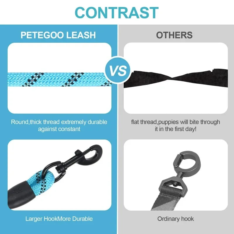 Strong Dog Leash Pet Leashes Reflective Leash For Big Small Medium Dog Leash Drag Pull Tow Golden Retriever