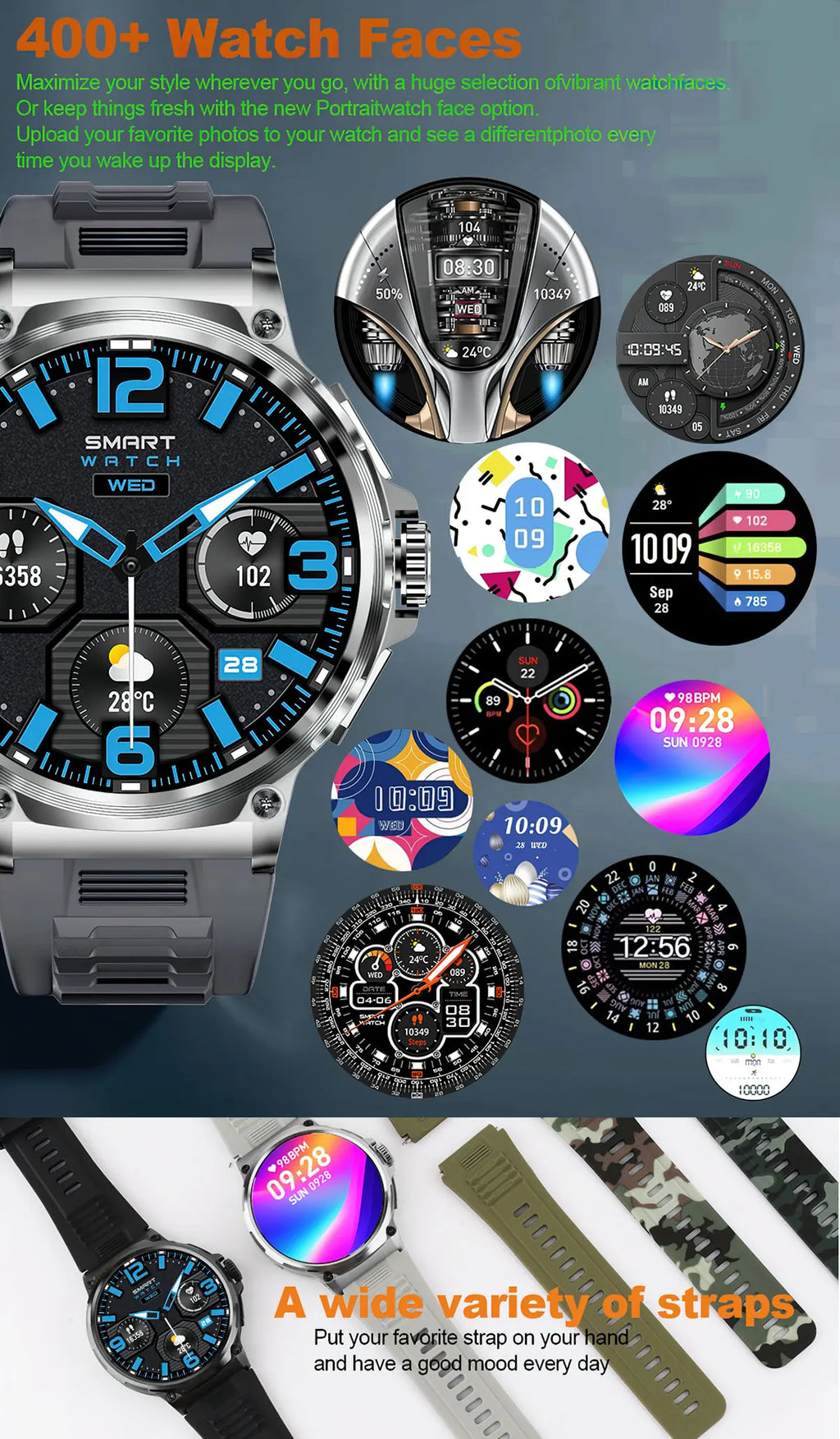 2025 New V69 1.85  Inch HD Bluetooth Call 710mAh Smart Watch Men Sports Fitness Tracker Heart Monitor Smartwatch For Android IOS