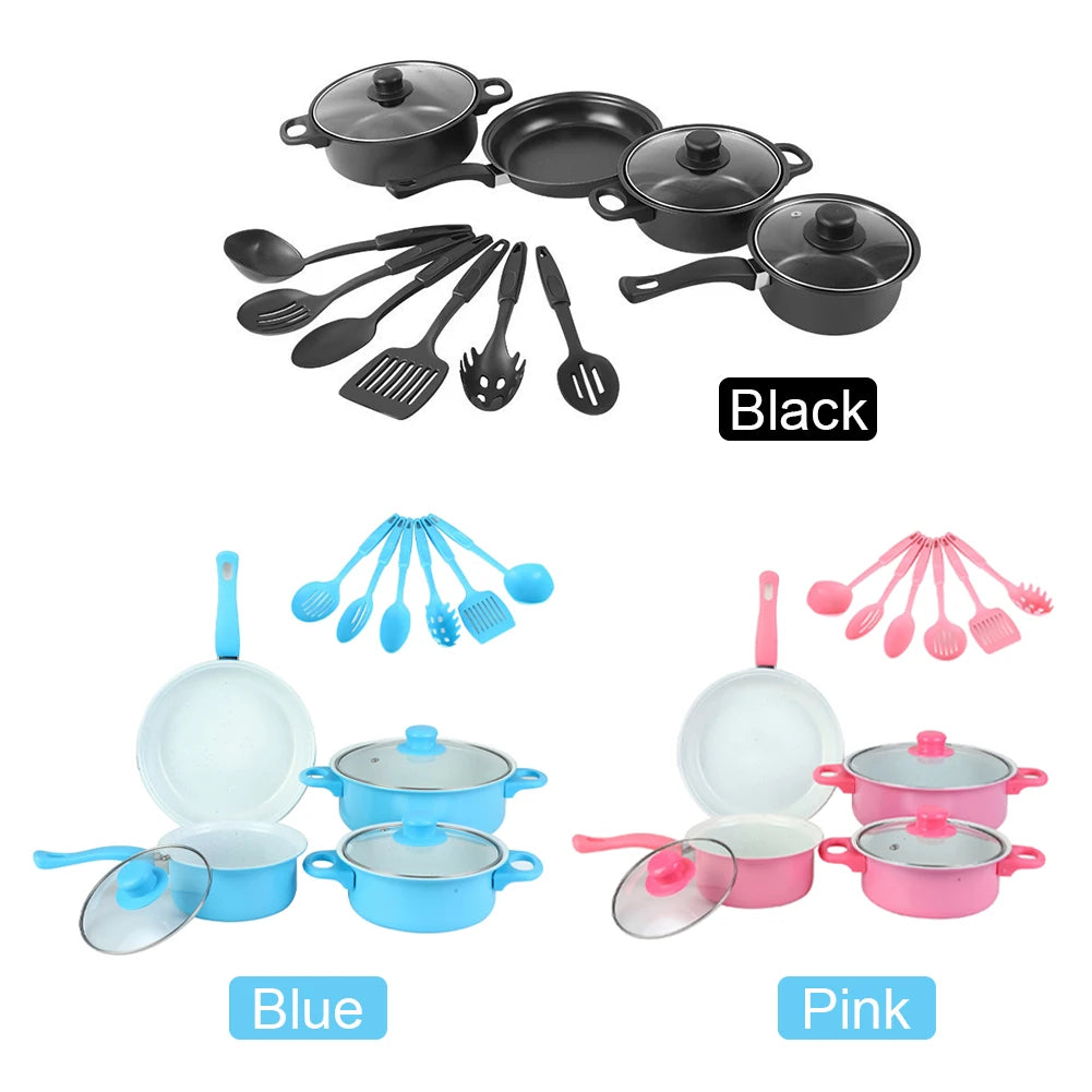 12-Piece Luxury Non-Stick Cookware Set Frying pan Casserole Dish Wok Skillet Versatile Stylish Durable Outdoor Set for All Types
