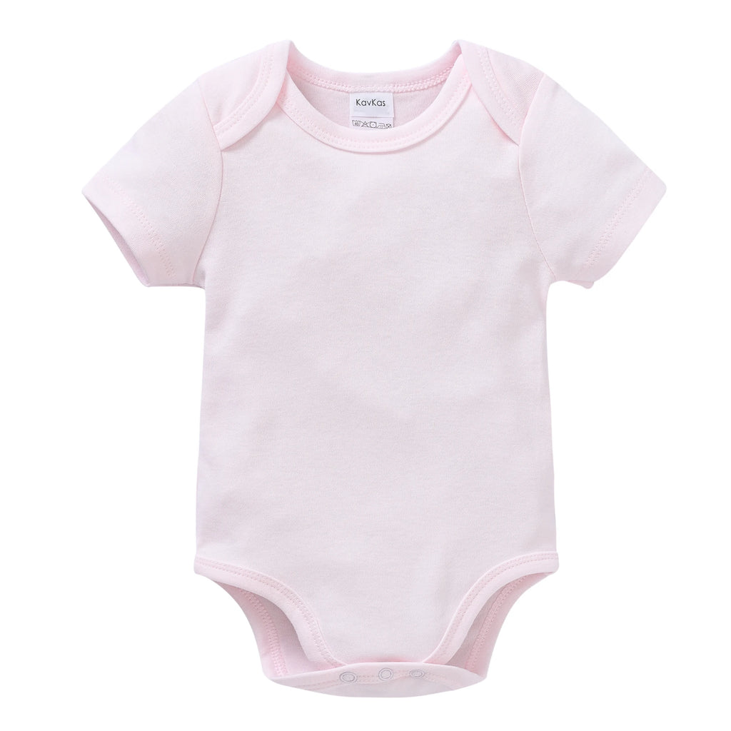 2025 Solid White Baby Clothes Short Sleeve Cotton Baby Girls Boys Bodysuit Newborn body bebe 0-24 months Infant Jumpsuit