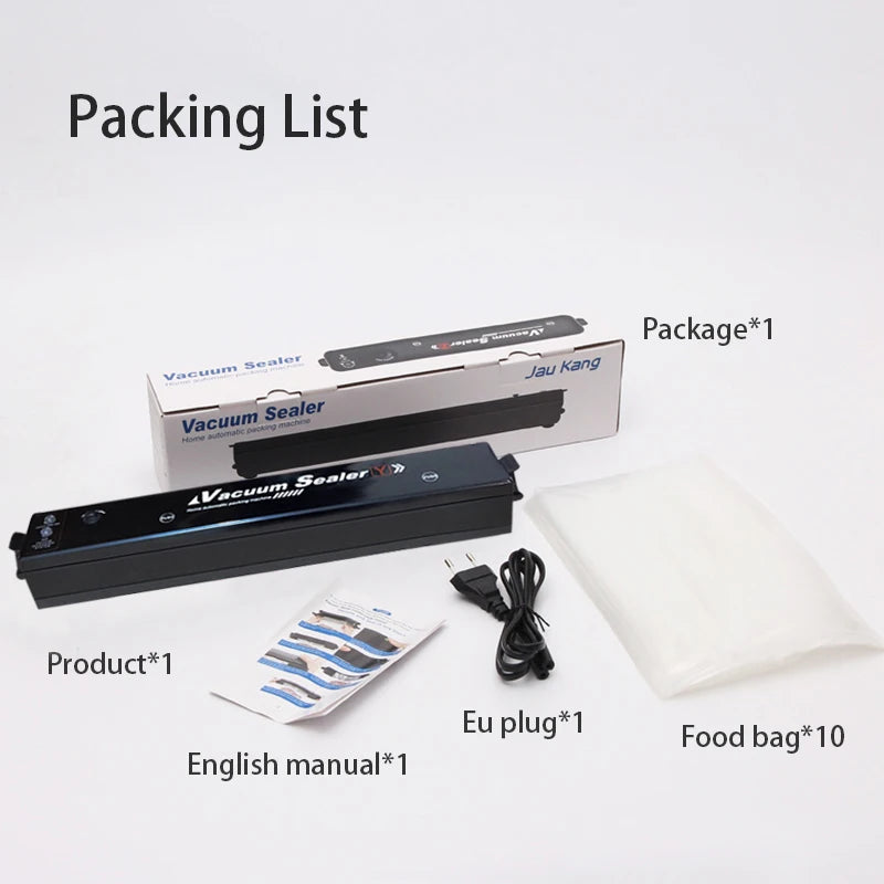 Vacuum Sealer Machine EU Plug Free Gift 10pcs Saver Bags Kitchen Vacuum Packer Machine Small Sealing Machine Food Vacuum Sealer