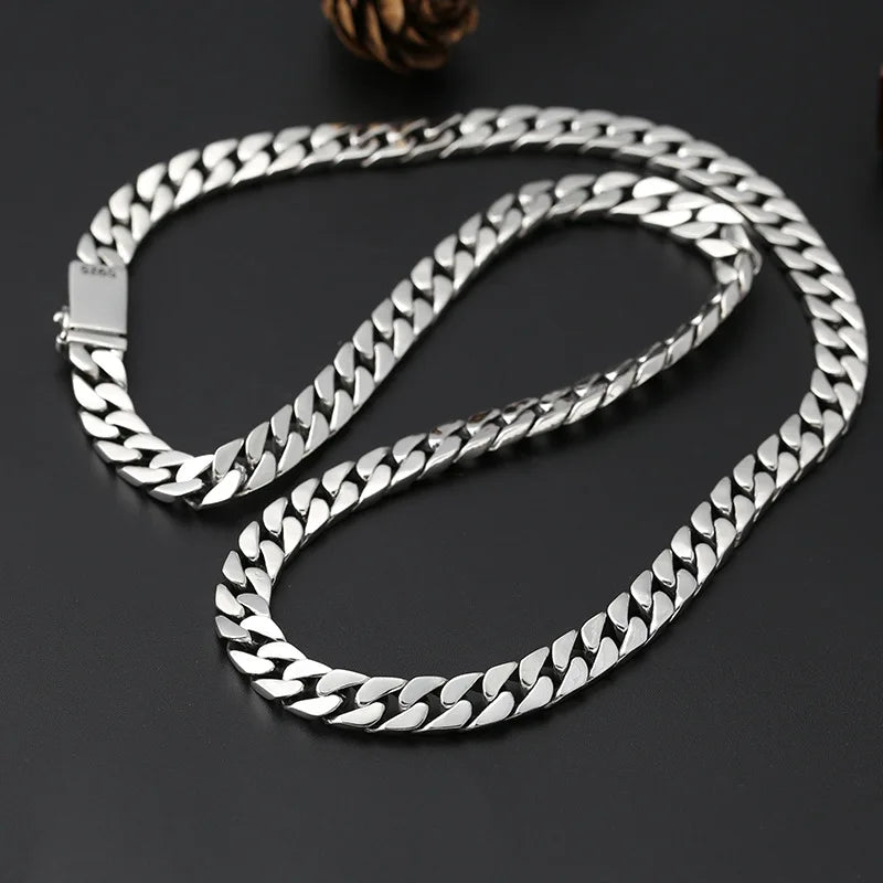 925 Silver Chains Original Certified Cuban Chain Authentic 925 Silver Necklace