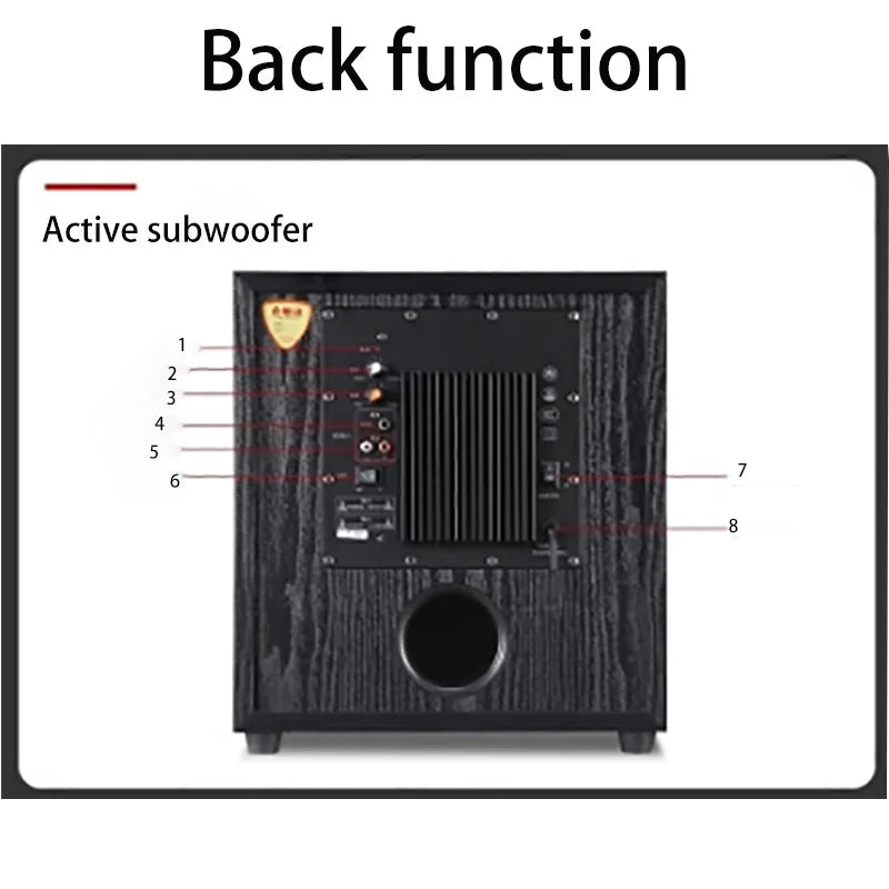 AOSIBAO 12 Inch Passive Subwoofer 4 8 Ohm Audio Sound Box Speakers HIFI Active Pure Woofer Speaker Home Theater Loudspeaker  ﻿