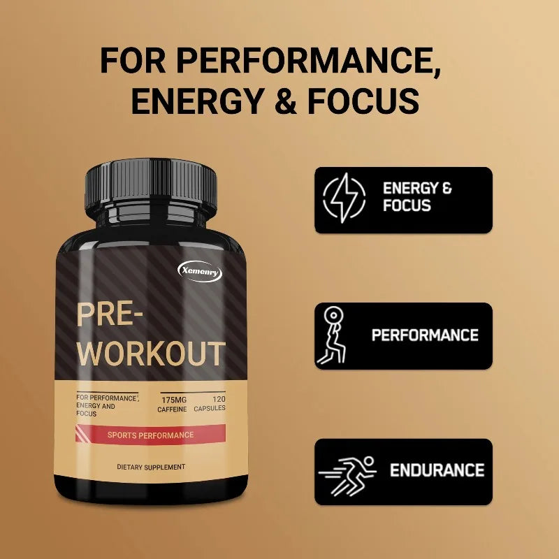Pre-Workout Supplement - Promote Muscle Growth, Increase Strength and Improve Exercise Recovery