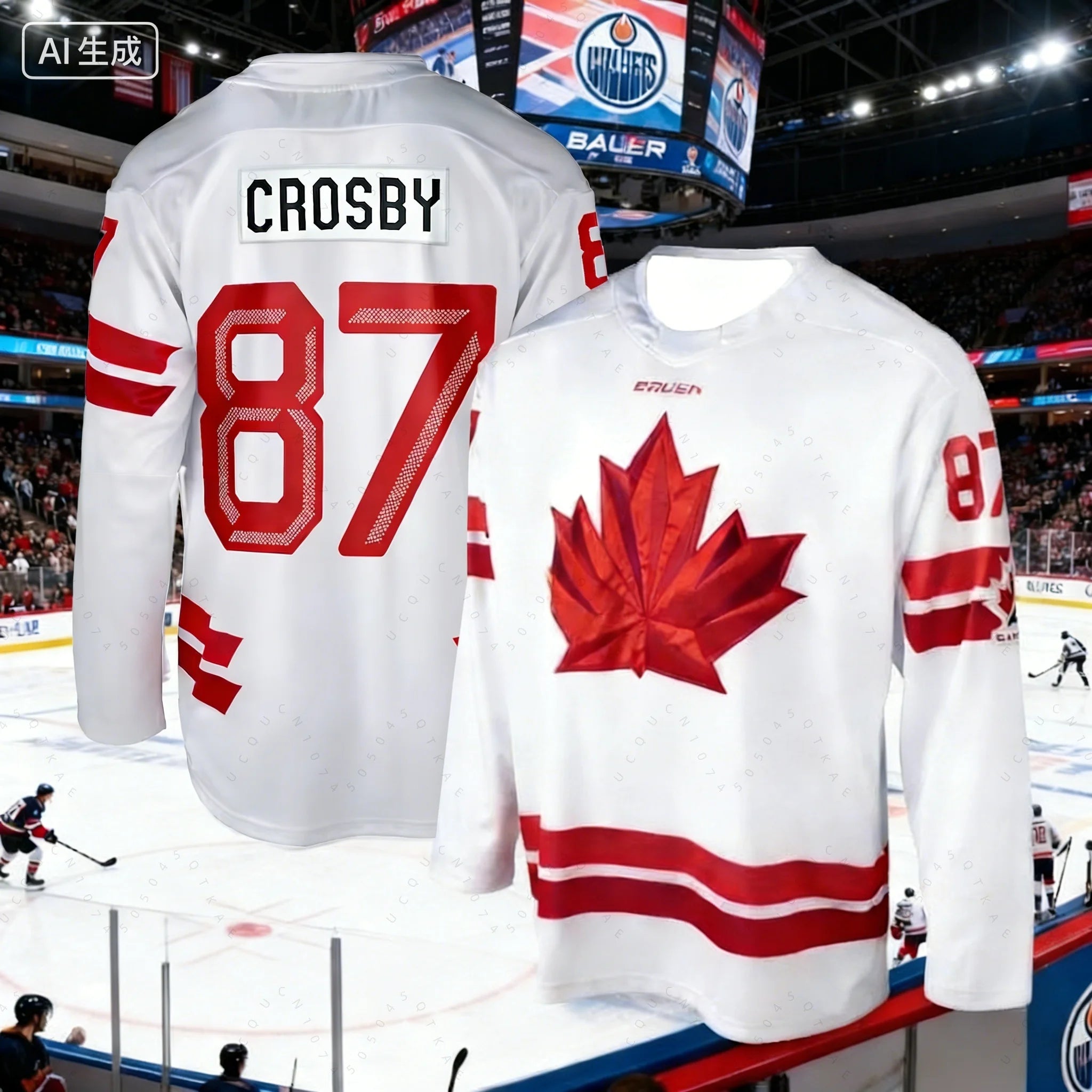 2026 New Model Arrival Canada Ice Hockey Game Jersey Mcdavid Fan Special Hockey Jersey Kit Men's Long-Sleeve Athletic T-Shirts