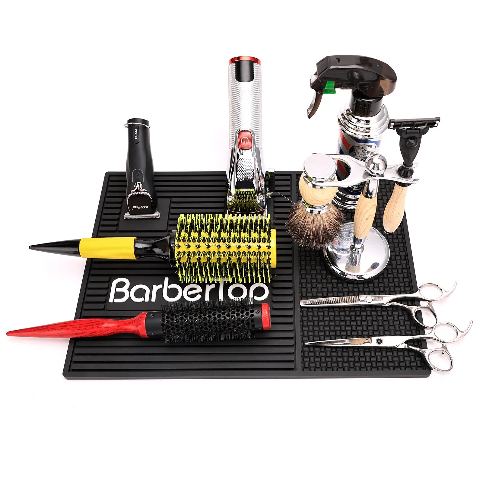 Barbershop Magnetic Hairdressing Tools Storage Mat Soft Rubber Antiskid Waterproof Pad Pro Barbershop Clippers Scissors Tool Mat