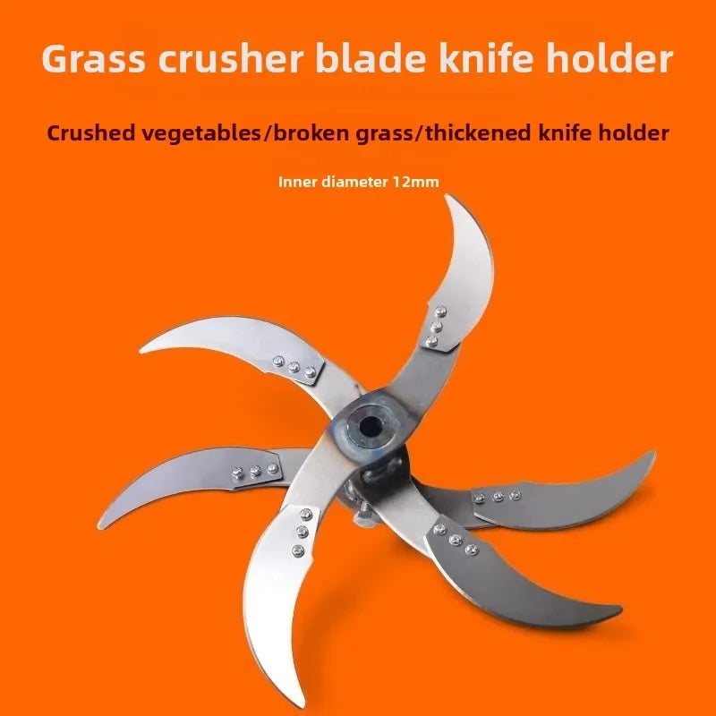 Agricultural Fruit And Vegetable Crusher 4/6 Blade Breeding Cutter Electric Drill Chopper Blade Fits Goose Chicken Feed Grass