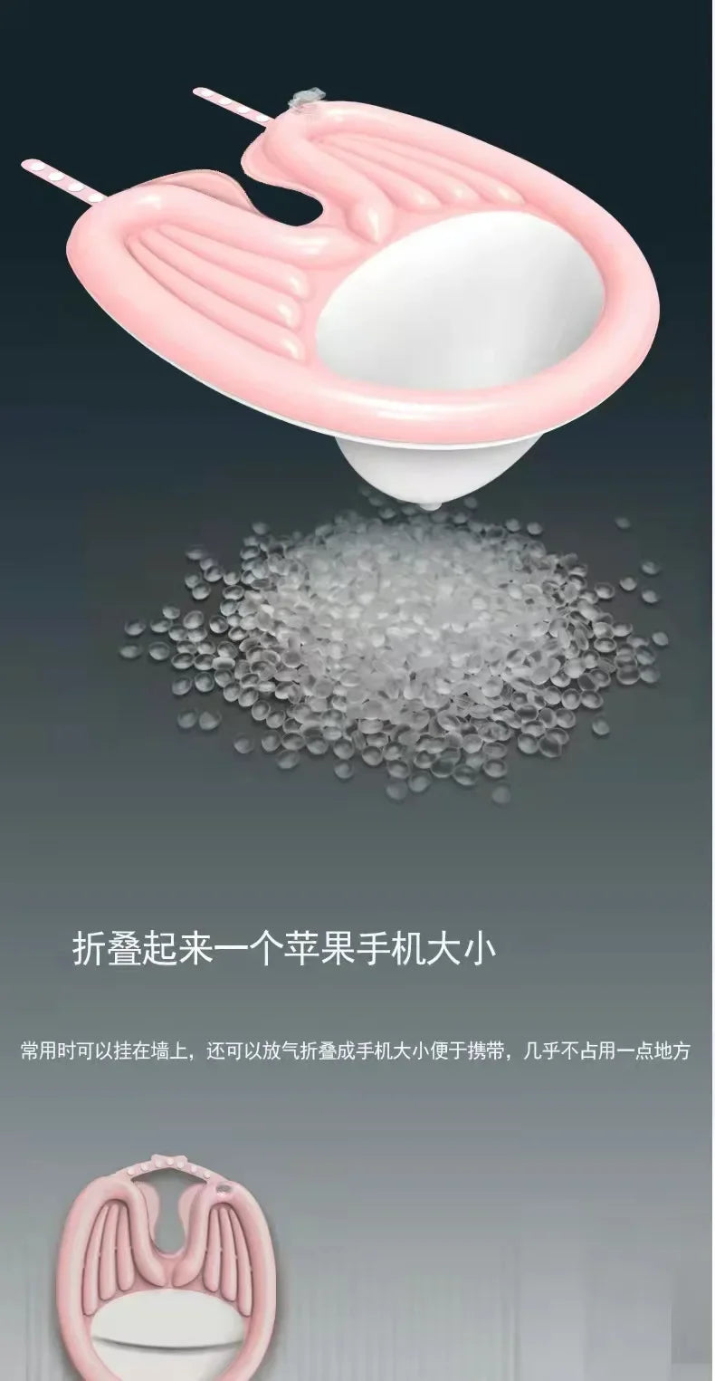 1Set  Inflatable Shampoo Basin PVC Foldable Portable Shampoo Pad Spa Tub Deflate Hair Washing Basin for Pregnant Women Elderly