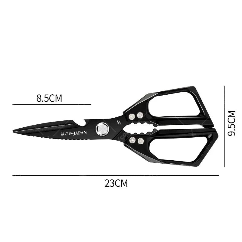 WXCOO Japanese Household Chicken Bone Scissor SK5 Stainless Steel Multi-Purpose Shears Specialized Heavy-Duty Kitchen Scissors