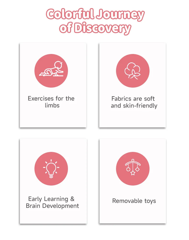 Baby Early Education Toys Mat Infant Fitness Gym Activity Center Play Mat Cognitive Development Puzzle Newborn Toys Ideal Gift
