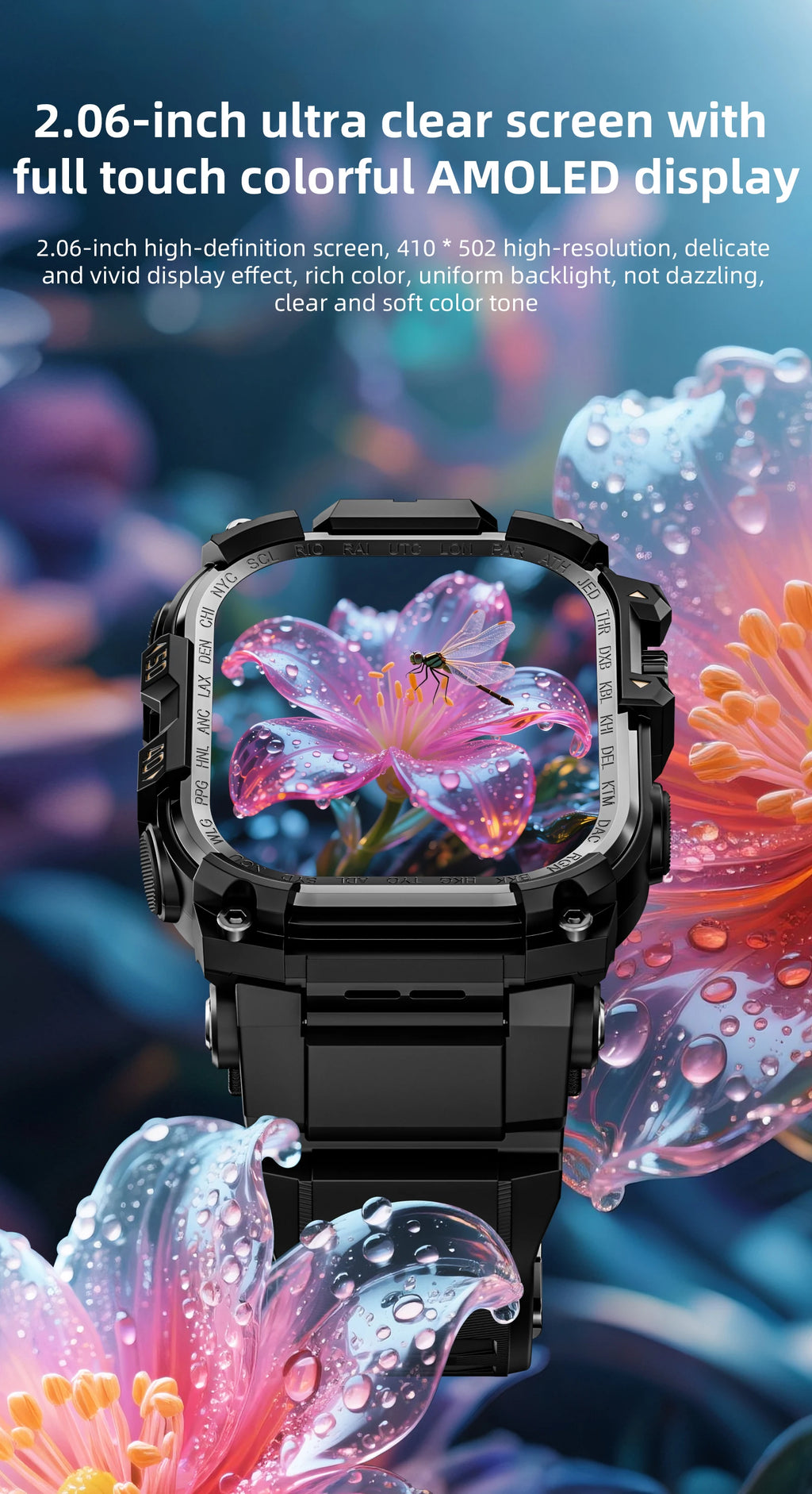 APPLLP 7 MAX 5G LTE Smartwatch 2.06inch Amoled Larger Screen Android 10.0 Smart Watch With 8MP Rotary Camera Sim Card Slot WIFI