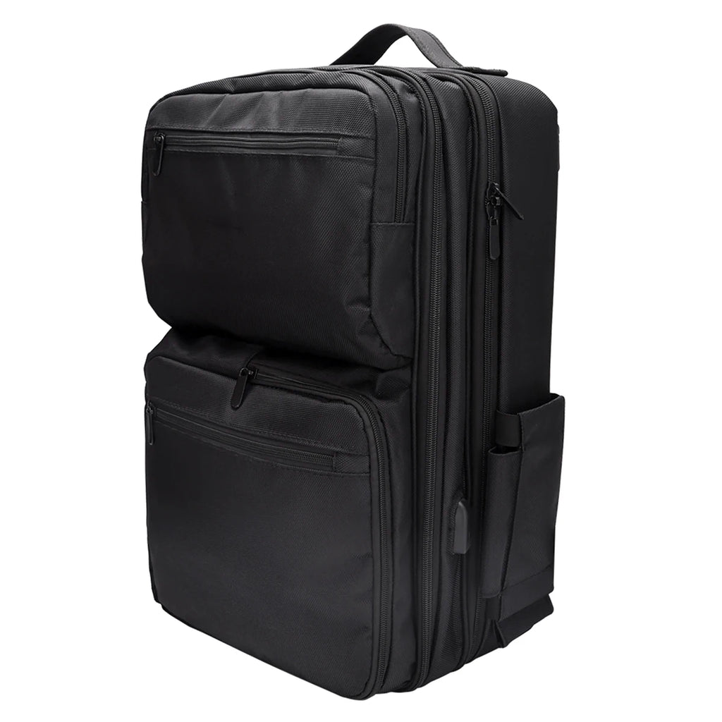 Adjustable Compartments Barber Backpack with USB Charging Port Travel Case for Hairstylist Tools Cosmetology Storage Bag