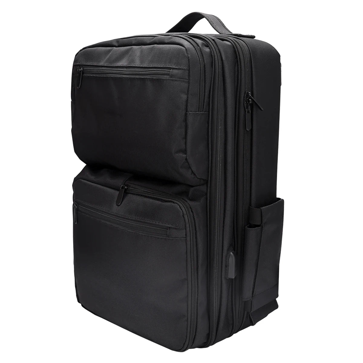 Adjustable Compartments Barber Backpack with USB Charging Port Travel Case for Hairstylist Tools Cosmetology Storage Bag